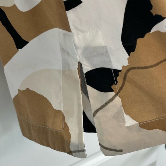 Emily McCarthy Poppy Top Abstract Cheetah Cotton Neutral Contemporary Size Large - Picture 5 of 16